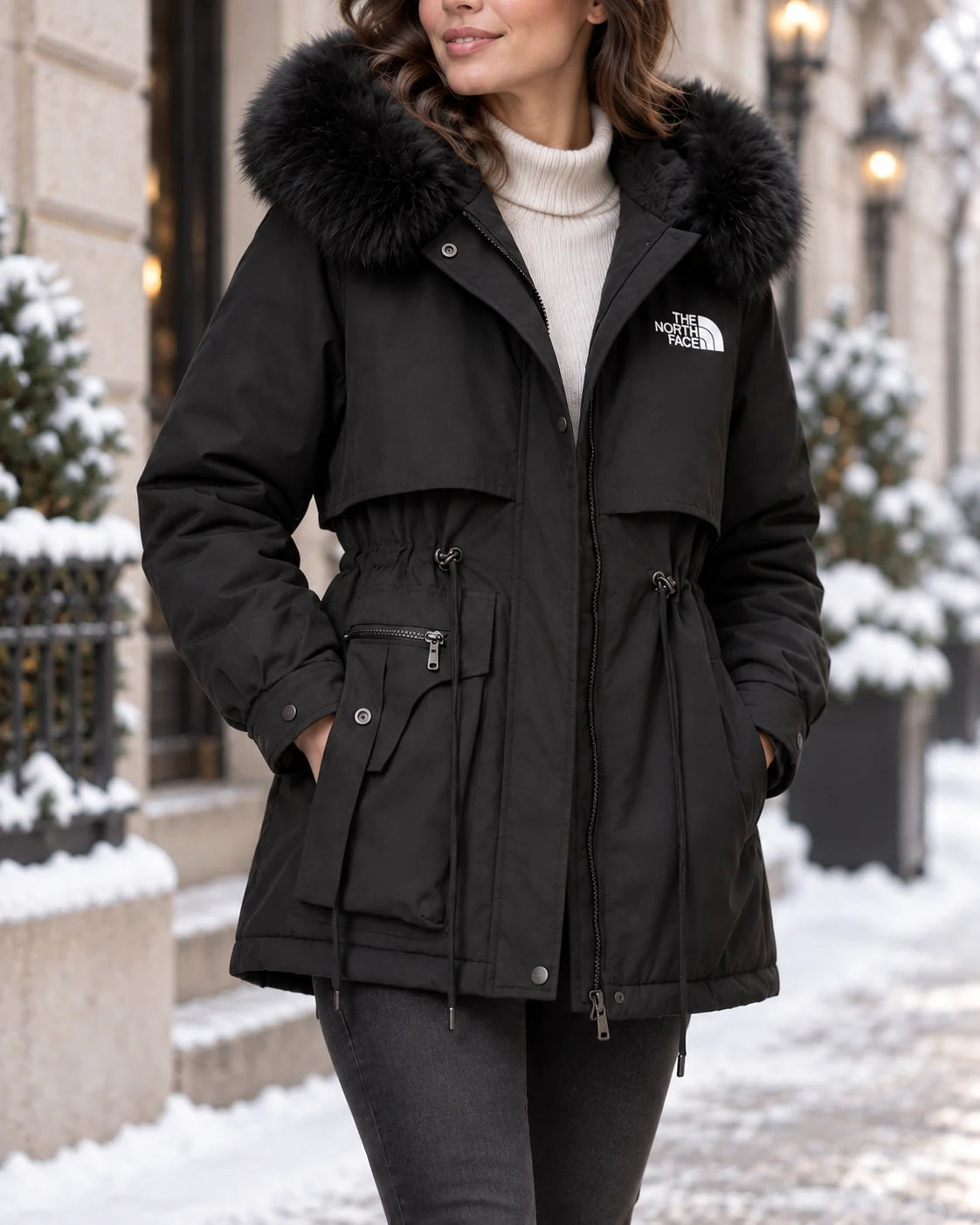 Faux Fur Hooded Parka