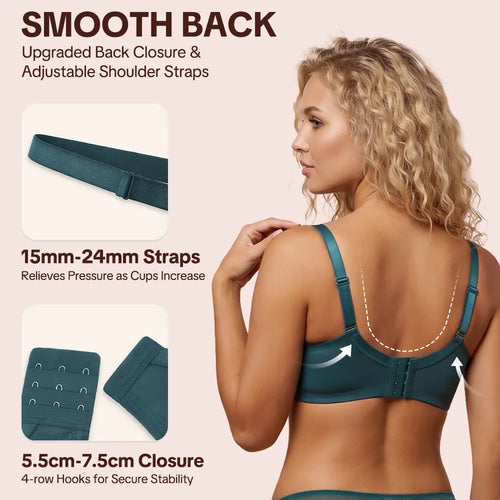 HSIA Enchante Floral Lace Plus Size Minimizer Bra